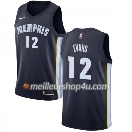 Maillot Basket Homme Memphis Grizzlies Tyreke Evans 12 Nike 2017-18 Navy Swingman
